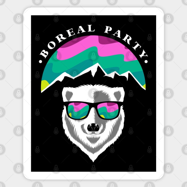 Boreal Party Sticker by Sachpica